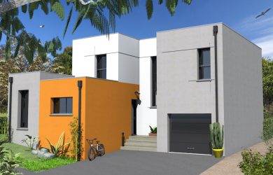 Construction Maison 2 toit plat