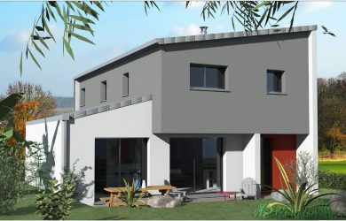 Construction Maison 4 mono-pente zinc